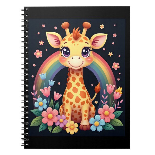 Carnet T-Shirt pour les amateurs de girafe (Devant)