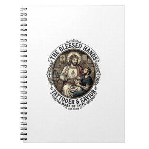 Carnet T-Shirt Studio de Tatouage d'Artiste Jésus Inspira
