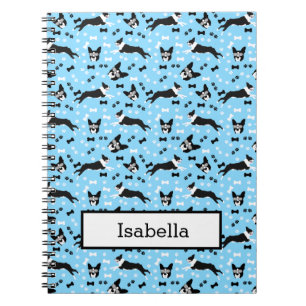 Carnet T-shirts drôles de Boston Terriers personnalisés