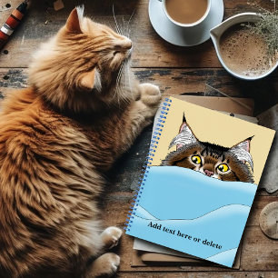 Carnet Tabby Chat Pékin Bleu Drôle