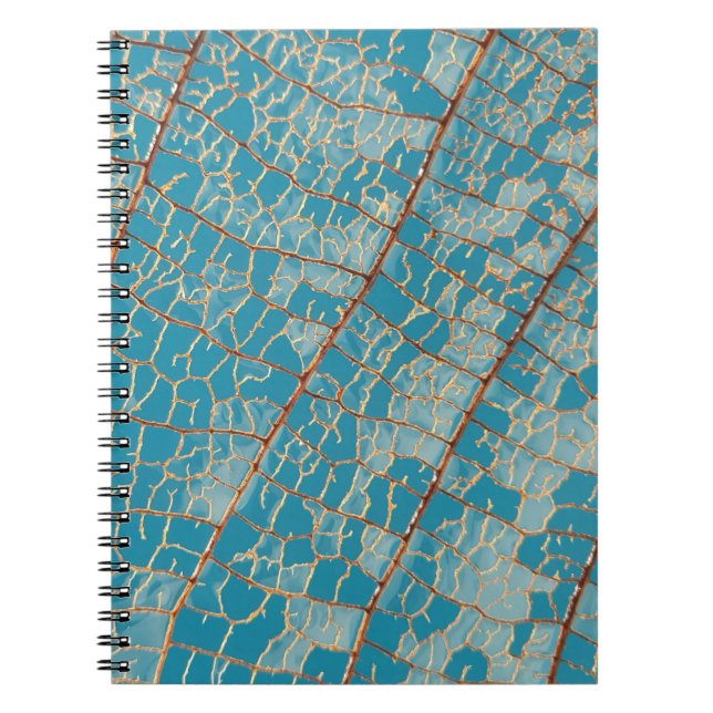Carnet Tableau abstrait bleu et blanc (Devant)