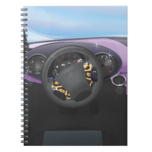 Carnet Tableau de bord de voiture de sport