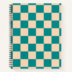 Carnet Tableau de contrôle Cyan foncé et Poche molle