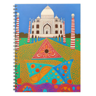 Carnet Tableau de Taj Mahal