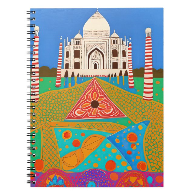 Carnet Tableau de Taj Mahal (Devant)