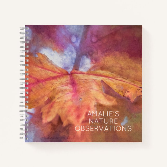 Carnet Tableau des feuilles d'automne (Devant)
