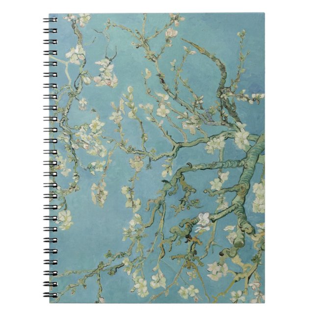 Carnet Tableau des fleurs d'amandes de Van Gogh (Devant)