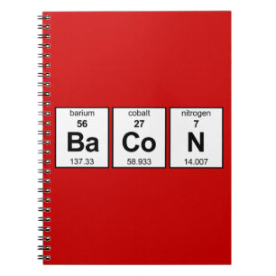Carnet Tableau périodique de lard