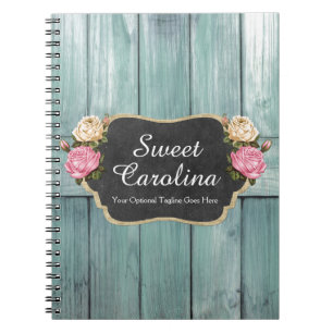 Carnet Tableau rustique de pays de roses vintages