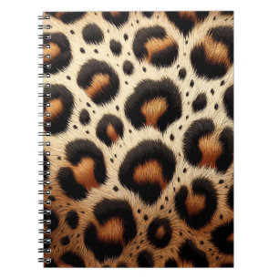 Carnet Taches d'Impression Animale Fourrure Léopard Beige