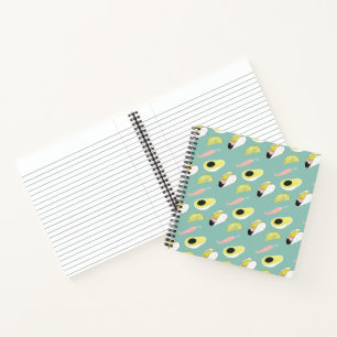 Carnet Taco à propos d'amour Motif d'élément Taco