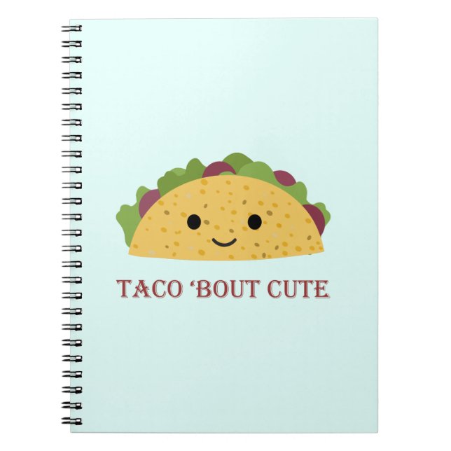 Carnet Taco Bout Cute Kawaii Taco (Devant)