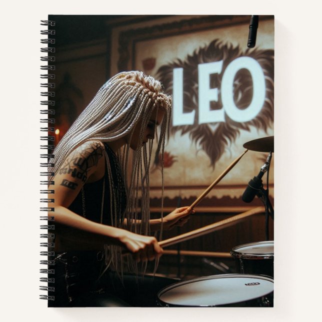 Carnet Tambours de musiciens Leo Zodiac (Devant)