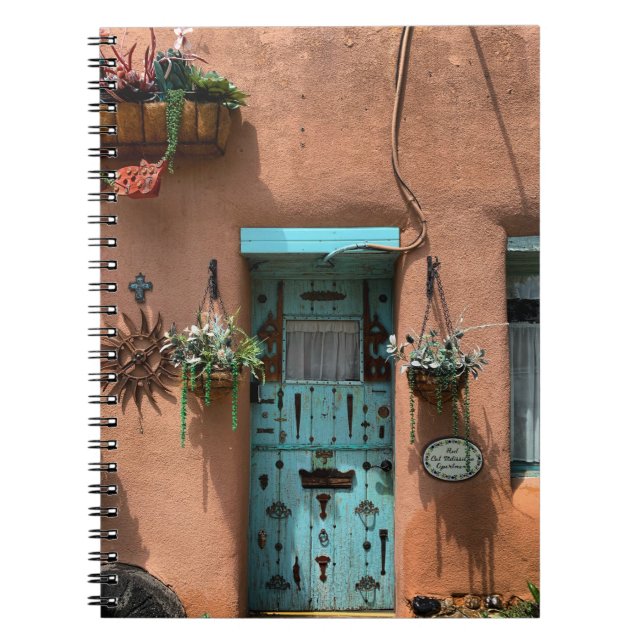 Carnet Taos Adobe Blue Door Photo (Devant)