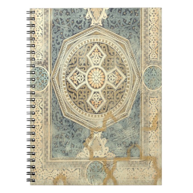 Carnet Tapisserie ornementale avec design géométrique orn (Devant)