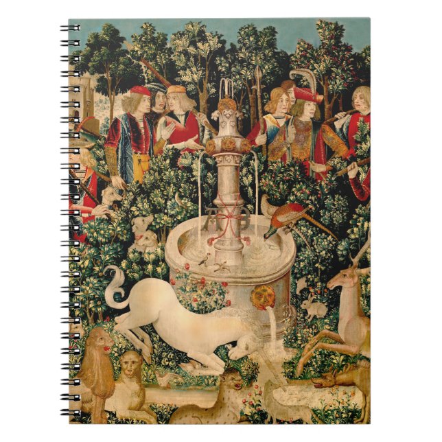 Carnet Tapisseries Unicorne Trouvé Légende Mythe Art médi (Devant)