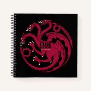 Carnet Targaryen Sigil - Fire & Blood