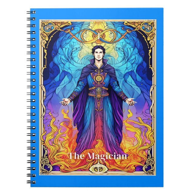 Carnet Tarot Card The Magician (Devant)