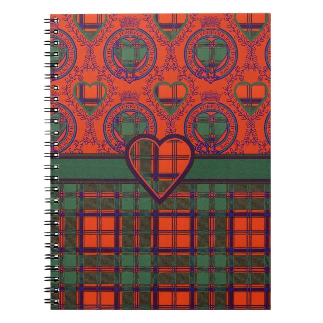 Carnet Tartan écossais de kilt de plaid de clan de Conley (Devant)