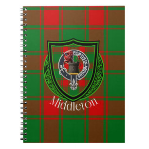 Carnet Tartan et blason du clan écossais Middleton