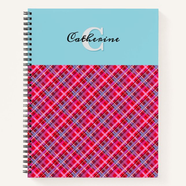 Carnet Tartan Plaid Motif (Devant)