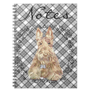 Carnet Tartan Scottie Blé