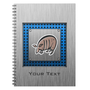Carnet Tatou mignon ; Métal-regard