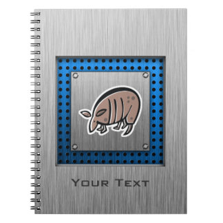 Carnet Tatou mignon ; Métal-regard