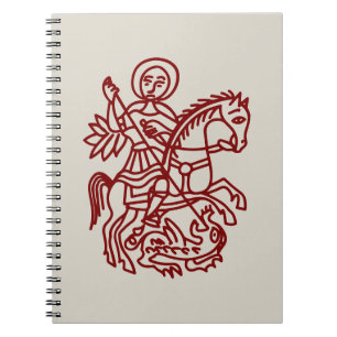 Carnet Tatouage du dragon de Saint-Georges et croix de Jé