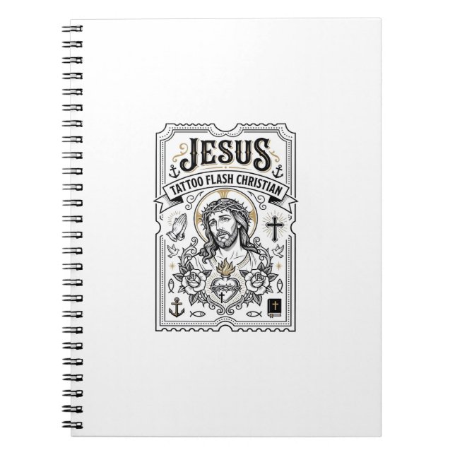 Carnet Tatouage flash Jésus Christianisme Tatouage flash  (Devant)