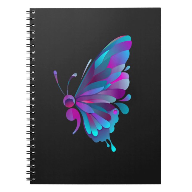 Carnet tatouage semi-côlon T-Sh à demi-côlon semicolon vi (Devant)