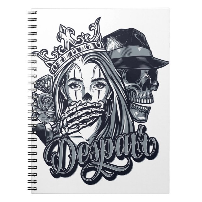 Carnet tatouage vintage de style chicano (Devant)