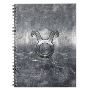 Carnet Taurus Zodiac Connexion Grunge Style dévêtu