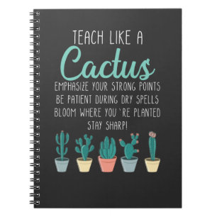 Carnet Teach Like A Cactus Teacher Back To School