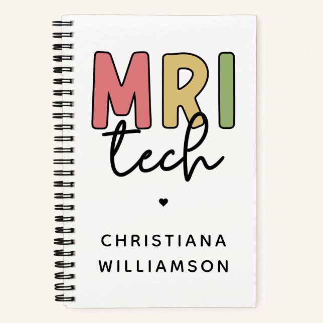 Carnet Technologie IRM de nom personnalisé | Cadeaux de t (Recto)