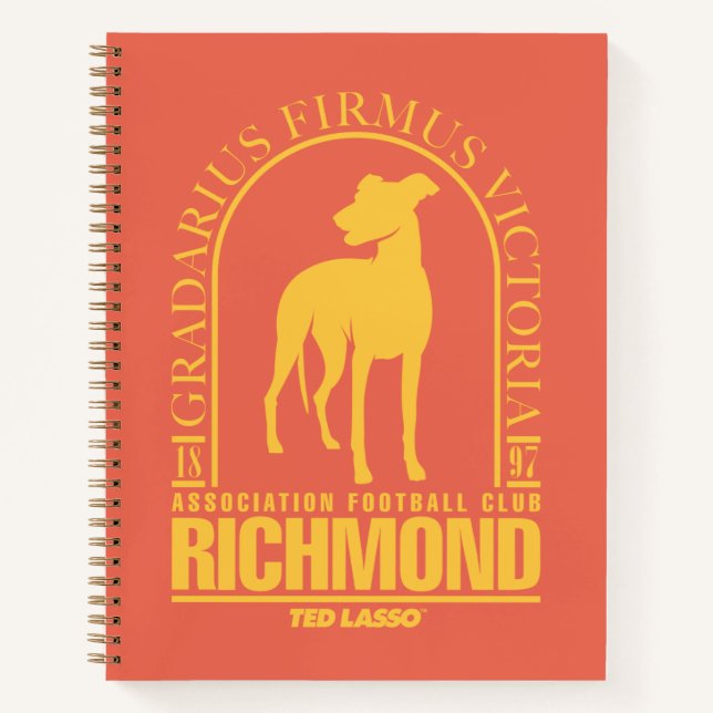 Carnet Ted Lasso | AFC Richmond Gold Arched Logo (Devant)