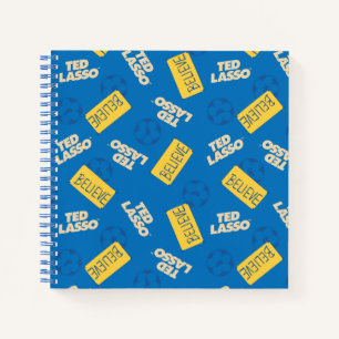 Carnet Ted Lasso   Croyez le Motif de signe et de balle