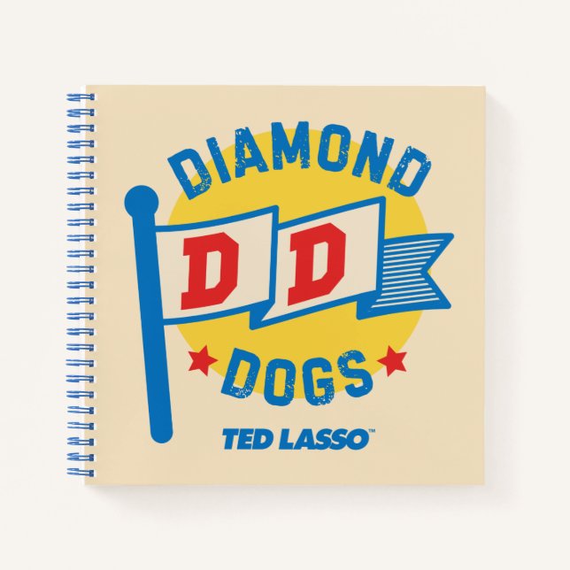 Carnet Ted Lasso | Diamond Chiens Pennant Graphisme (Devant)