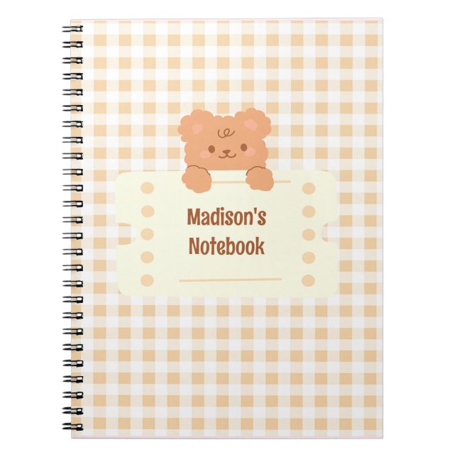 Carnet Teddy Bear (Devant)
