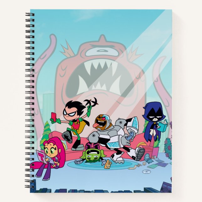 Carnet Teen Titans Go! | Monstre à Tentacules Approche (Devant)