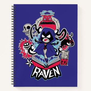 Carnet Teen Titans Go! Pouvoirs démoniaques de Raven Gr