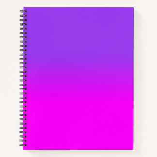 Carnet Teinte couleur couleur violet néon et rose chaud