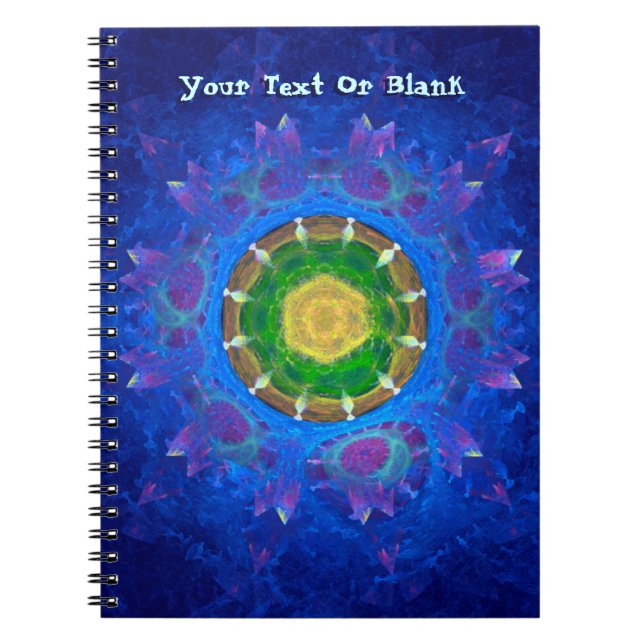 Carnet Teinture à tarte bleu-vert (Devant)