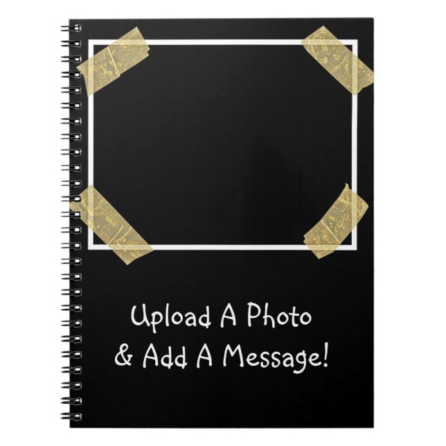 Carnet Téléchargez une photo et ajoutez un message person (Devant)