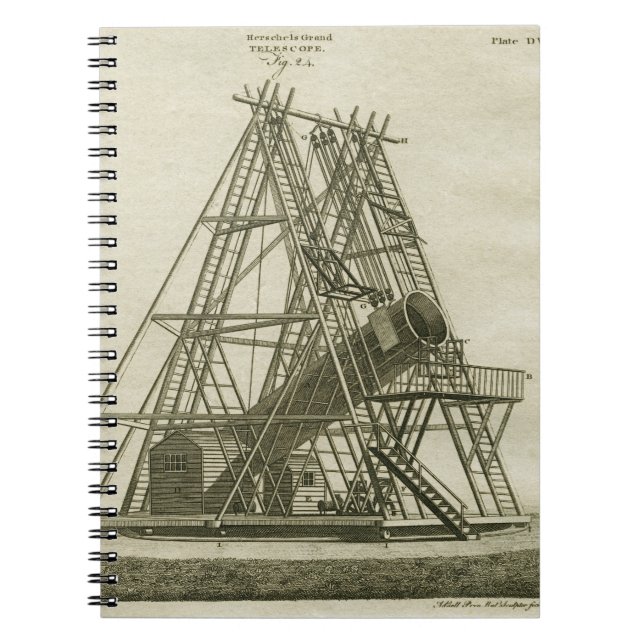 Carnet Télescope ÉQUIPEMENT SCIENTIFIQUE D'Antiquité 18E  (Devant)