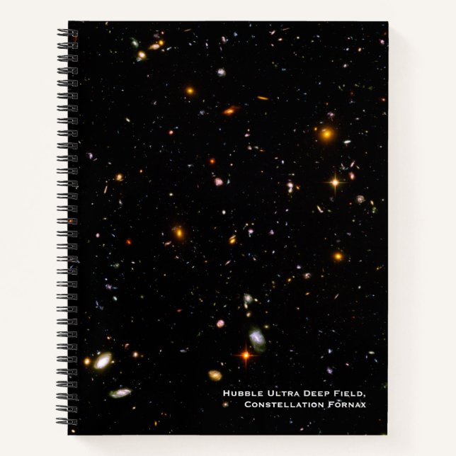 Carnet Télescope Hubble Ultra Deep Field Galaxies Photo (Devant)