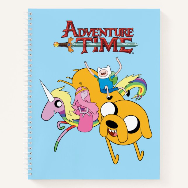 Carnet Temps d'aventure | Lady, Bubblegum, Finn & Jake (Devant)