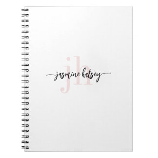 Carnet Tendances Simples Nom et Initiales