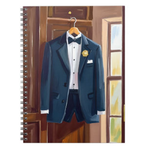 Carnet Tenue de smoking des garçons d'honneur Aquarelle