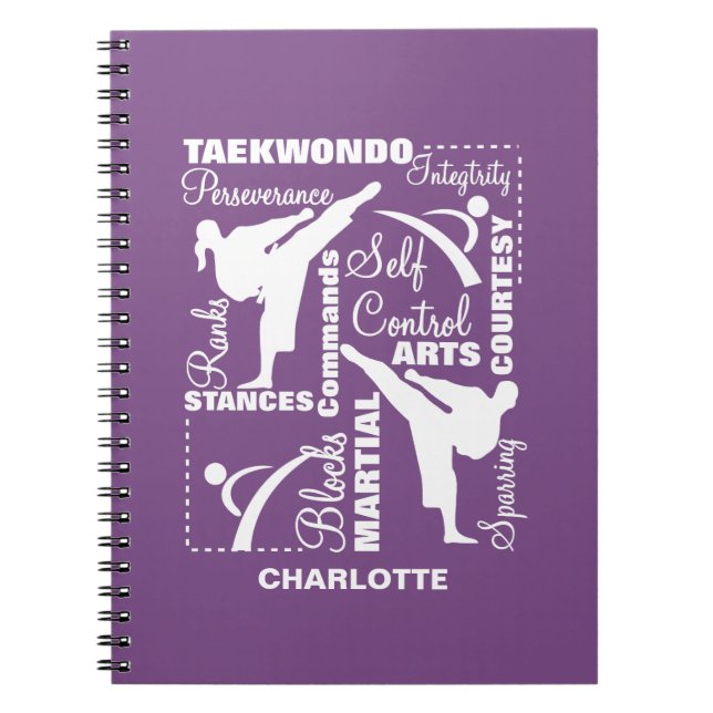 Carnet Terminologie des sports d'arts martiaux de Taekwon (Devant)